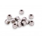 Korálka 7x5mm CHIRURGICKÁ OCEĽ, 2ks (ch1726)